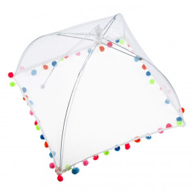 Ομπρέλα Τροφίμων Χρωματιστά Πον Πον 35x35 cm