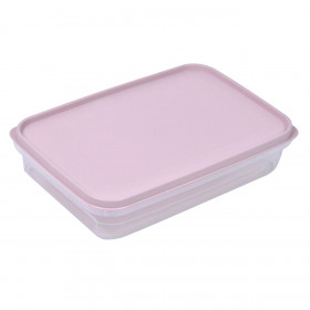 Φαγητοδοχείο Παραλληλόγραμμο Διάφανο Powder Pink 2.1 lt