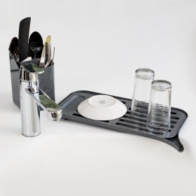 Στεγνωτήρι Πάγκου Πλαστικό Γκρι 37x18 cm