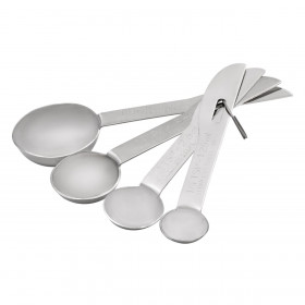 Δοσομετρητές - Μεζούρες Κουταλάκια Ανοξείδωτο Ατσάλι - 4 τμχ.