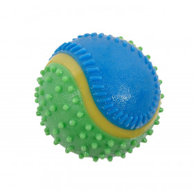 Παιχνίδι Σκύλου 5 Αισθήσεων Πολύχρωμο Μπαλάκι με Άρωμα &amp Γεύση Μοσχάρι 10cm