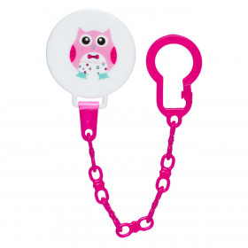 Αλυσίδα Πιπίλας με Κλιπ Πλαστική Κουκουβάγια