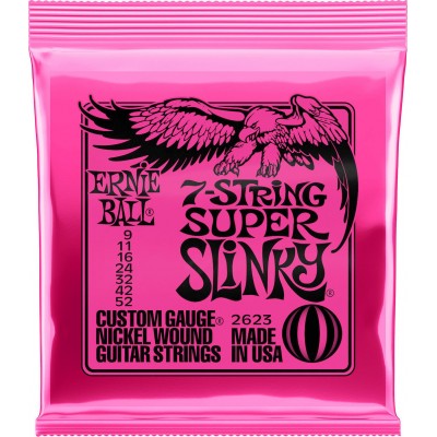 Ernie Ball Super Slinky Nickel Wound 7-String 9-52Κωδικός: P02623 