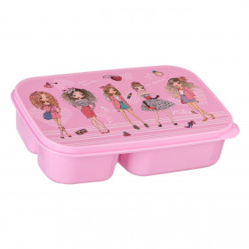 Φαγητοδοχείο 3 Θέσεων Ροζ Κορίτσια 1 lt