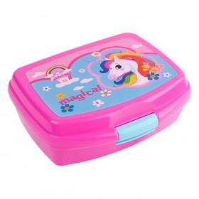 Φαγητοδοχείο για Κορίτσι με Δίσκο Φούξια Μονόκερος 550 ml Φαγητοδοχείο για Κορίτσι με Δίσκο Φούξια Μονόκερος 550 ml