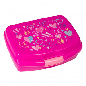 Φαγητοδοχείο για Κορίτσι Φούξια Καρδιές με Αξεσουάρ 550 ml Φαγητοδοχείο για Κορίτσι Φούξια Καρδιές με Αξεσουάρ 550 ml