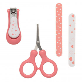 Σετ Βρεφικής Περιποίησης Ροζ Καρδιές Honey Baby - 4 τμχ. Σετ Βρεφικής Περιποίησης Ροζ Καρδιές Honey Baby - 4 τμχ.