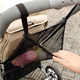 Τσάντα Δίχτυ Αποθήκευσης Μαύρο για Καρότσι 35x50 cm