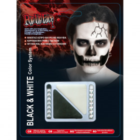 Κρεμώδης Βαφή για Πρόσωπο &amp Σώμα Λευκό - Μαύρο