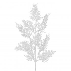 Χριστουγεννιάτικο Κλαδί Έλατο Λευκό 62 εκ.