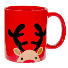 Χριστουγεννιάτικη Κούπα Κεραμική Τάρανδος 320ml