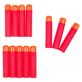 Ανταλλακτικά Βέλη Foam Κόκκινα 9 cm - 12 τμχ.