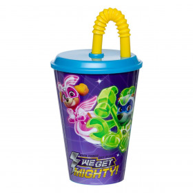Ποτήρι Πλαστικό με Καλαμάκι PAW PATROL 430 ml