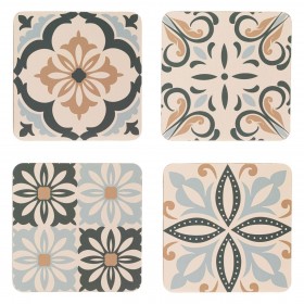 Σουβέρ Ξύλινα Tiles 10x10cm - 4 τμχ.