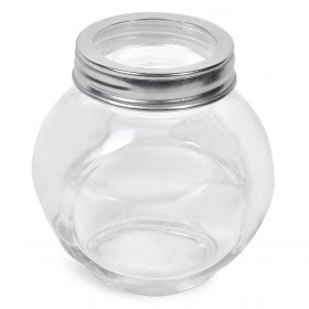 Βαζάκι Γυάλινο Μεταλλικό Καπάκι 200 ml. - 3 τμχ.