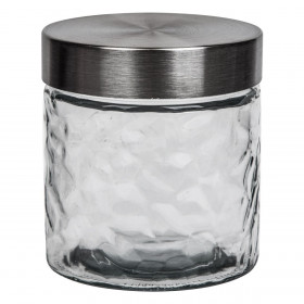 Βαζάκι Γυάλινο Μεταλλικό Καπάκι 800 ml