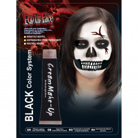 Αποκριάτικη Υγρή Βαφή για Πρόσωπο &amp Σώμα Μαύρο - 25 g