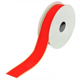 Xριστουγεννιάτικη Διακοσμητική Κορδέλα Δέντρου Kόκκινη 5 m x 22 mm