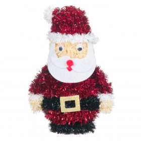 Χριστουγεννιάτικο Στολίδι Δέντρου Διακοσμητικός 3D Άγιος Βασίλης Tinsel 16.5 cm Χριστουγεννιάτικο Στολίδι Δέντρου Διακοσμητικός 3D Άγιος Βασίλης Tinsel 16.5 cm