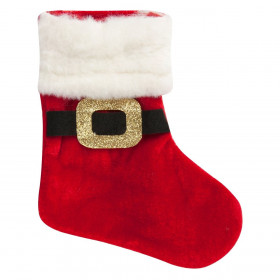 Χριστουγεννιάτικο Στολίδι Δέντρου Μπότα Κόκκινη Ζώνη Άγιου Βασίλη 15x12 cm