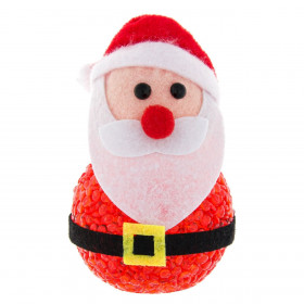 Χριστουγεννιάτικη Διακοσμητική Ακρυλική Φιγούρα Άη Βασίλης LED 10 cm