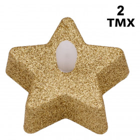 !2ΡΕΣΩ LED ΑΣΤΕΡΙΑ ΧΡΥΣ.GLITTER-ΚΙΤΡ