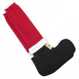 Χριστουγεννιάτικο Διακοσμητικό Κάλυμμα Για Πόδια Καρέκλας Μπότες 47cm - 2 τμχ.