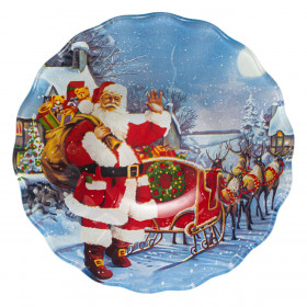 Χριστουγεννιάτικο Μπολ Γυάλινο Αγιος Βασίλης Έλκηθρο 290ml Χριστουγεννιάτικο Μπολ Γυάλινο Αγιος Βασίλης Έλκηθρο 290ml