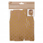 Κουτιά για Γλυκά Χάρτινα Kraft Χρυσό Foil Πουά 10x5.4x15.5 cm - 6 τμχ.