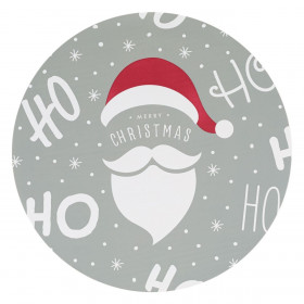 Χριστουγεννιάτικο Σουπλά Άγιος Βασίλης Γκρι Ho Ho Ho 38cm Χριστουγεννιάτικο Σουπλά Άγιος Βασίλης Γκρι Ho Ho Ho 38cm