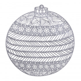 Χριστουγεννιάτικο Σουπλά Μπάλα Ασημί PVC Foil Διάτρητη 41cm Χριστουγεννιάτικο Σουπλά Μπάλα Ασημί PVC Foil Διάτρητη 41cm