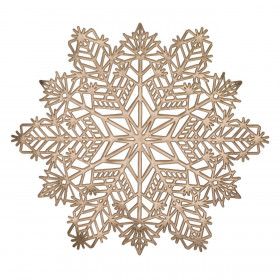 Χριστουγεννιάτικο Σουπλά Ροζ Χρυσό PVC Foil Χιονονιφάδα 38cm  Χριστουγεννιάτικο Σουπλά Ροζ Χρυσό PVC Foil Χιονονιφάδα 38cm