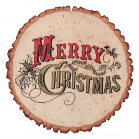 Χριστουγεννιάτικο Σουβέρ Ξύλινο με Μήνυμα Merry Christmas 9.5cm Χριστουγεννιάτικο Σουβέρ Ξύλινο με Μήνυμα Merry Christmas 9.5cm