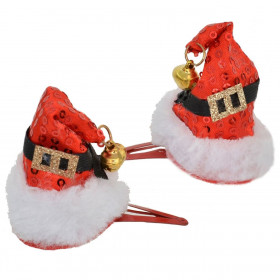 Χριστουγεννιάτικα Τσιμπιδάκια Μαλλιών Σκούφος - 2 τμχ. Χριστουγεννιάτικα Τσιμπιδάκια Μαλλιών Σκούφος - 2 τμχ.