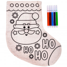 Χριστουγεννιάτικο Σετ Χειροτεχνίας Πάνινη Μπότα Ζωγραφικής &amp Διακόσμησης 25x14 cm