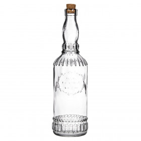 Μπουκάλι Νερού με Πώμα Γυάλινο Διάφανο &quotHome Fantasy&quot 720 ml