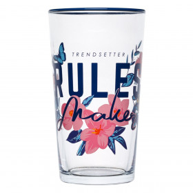 Ποτήρι Νερού Γυάλινο Διάφανο Λουλούδια Πεταλούδες 570 ml Ποτήρι Νερού Γυάλινο Διάφανο Λουλούδια Πεταλούδες 570 ml