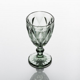 Ποτήρι Γυάλινο Κολονάτο Γκρι Diamond 320 ml