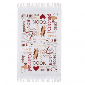 Πετσέτα Κουζίνας Βαμβακερή Λευκή Cook 35x60 cm