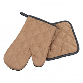 Γάντι &amp Πιάστρα Ανθρακί Taupe - 2 τμχ.