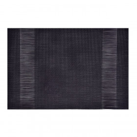 Σουπλά PVC Μαύρο Διάτρητες Ρίγες 45x30cm