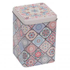 Κουτί Αποθήκευσης Μεταλλικό Mandala με Καπάκι 1.5 lt