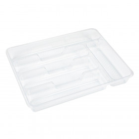 Θήκη για Μαχαιροπίρουνα Πλαστική Διάφανη Dots 34x27x4.5 cm