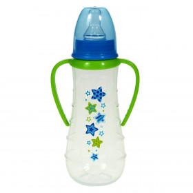 Μπιμπερό με Θηλή Σιλικόνης Πλαστικό Πράσινο 250 ml.