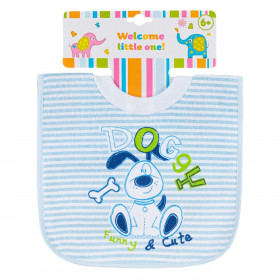 Σαλιάρα Περαστή Λαιμού Υφασμάτινη Σχέδιο Σκυλάκι 6 Μηνών