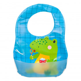 Σαλιάρα με Συλλέκτη Φαγητού Μπλε Δεινόσαυρος