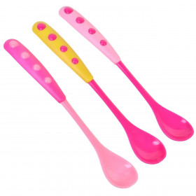 Πλαστικά Παιδικά Κουτάλια Ροζ 17 εκ. - 3 τμχ.