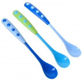 Πλαστικά Παιδικά Κουτάλια Σιέλ 17 εκ. - 3 τμχ.