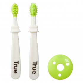 Σετ Βρεφικές Οδοντόβουρτσες Λευκό Λαχανί 13 cm - 2 τμχ.