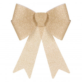 Χριστουγεννιάτικος Διακοσμητικός Φιόγκος Σαμπανί Glitter 32 cm